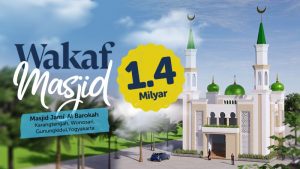 Yuk ikut membantu wakaf pembangunan Masjid Jami' Al-Barokah Karangtengah Wonosari Gunungkidul, dibutuhkan dana sebesar 1,4 Milyar rupiah.